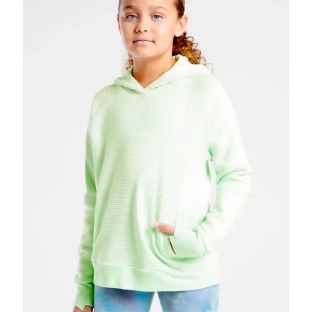 Athleta Girl Crunch Time Hoodie Sweatshirt Green